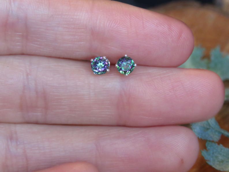 dainty alexandrite earrings