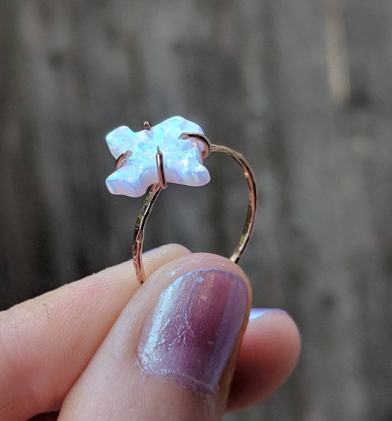 Opal texas ring unique Texas ring Texas opal jewelry Texas state ring unique Texas ring white fire opal Texas ring Texas shape opal
