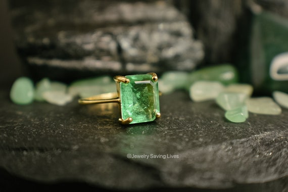 Buy Emerald Ring, Gold Ring, Engagement Ring, Dainty Ring, Womens Ring,  Gold Filled, Wedding Ring, Sterling Silver, Natural Stone, Gemstone Ring  Online in India - Etsy