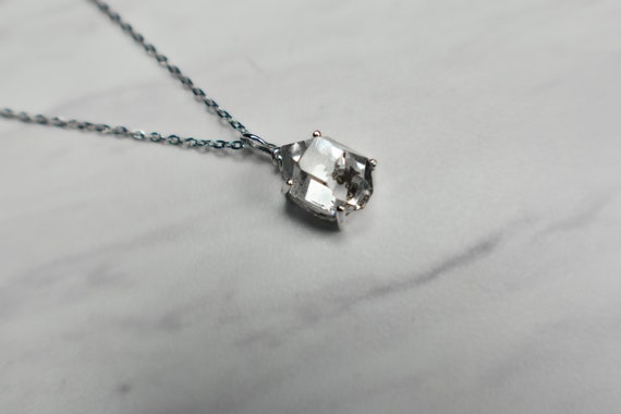 Herkimer Diamond Necklace, Terminated Quartz Herkimer Necklace