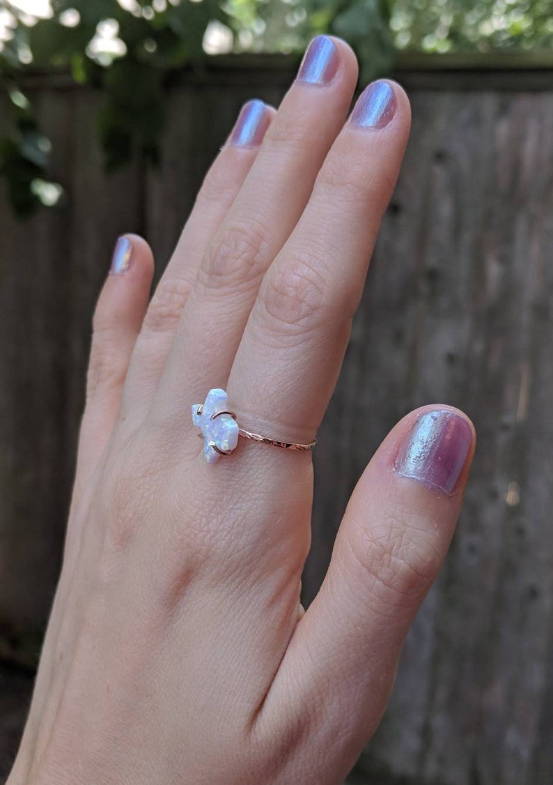 Opal texas ring unique Texas ring Texas opal jewelry Texas state ring unique Texas ring white fire opal Texas ring Texas shape opal