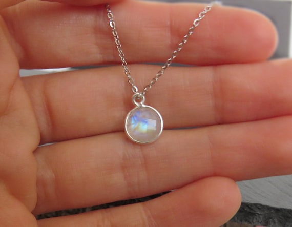 925 Sterling Silver Raw Moonstone Crystal Necklace By Harfi |  notonthehighstreet.com