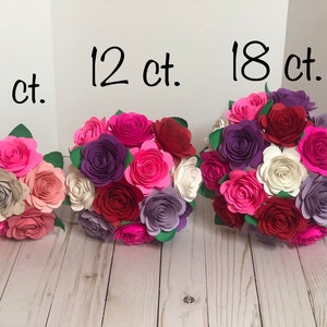 Gift bouquet paper flowers nursery decor paper flower bouquet multi rosettes image 2