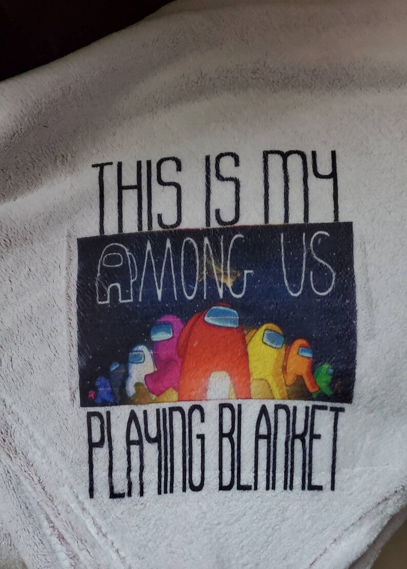 Among Us Throw Among Us Blanket Among us Items Blankets Video Etsy België