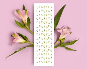 Printable bookmarks, unique bookmarks, book tracker, book lover gift, aesthetic floral bookmark, cool bookmarks for women
