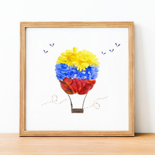 Venezuela art, Hot air balloon Wall Art, nursery decor, kids room decor, Venezuela baby