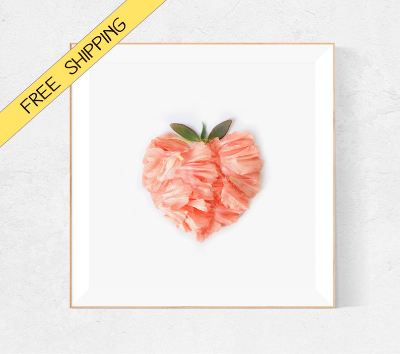 Peach Decor Peach Wall Art Peach Emoji Illustration Peach Etsy