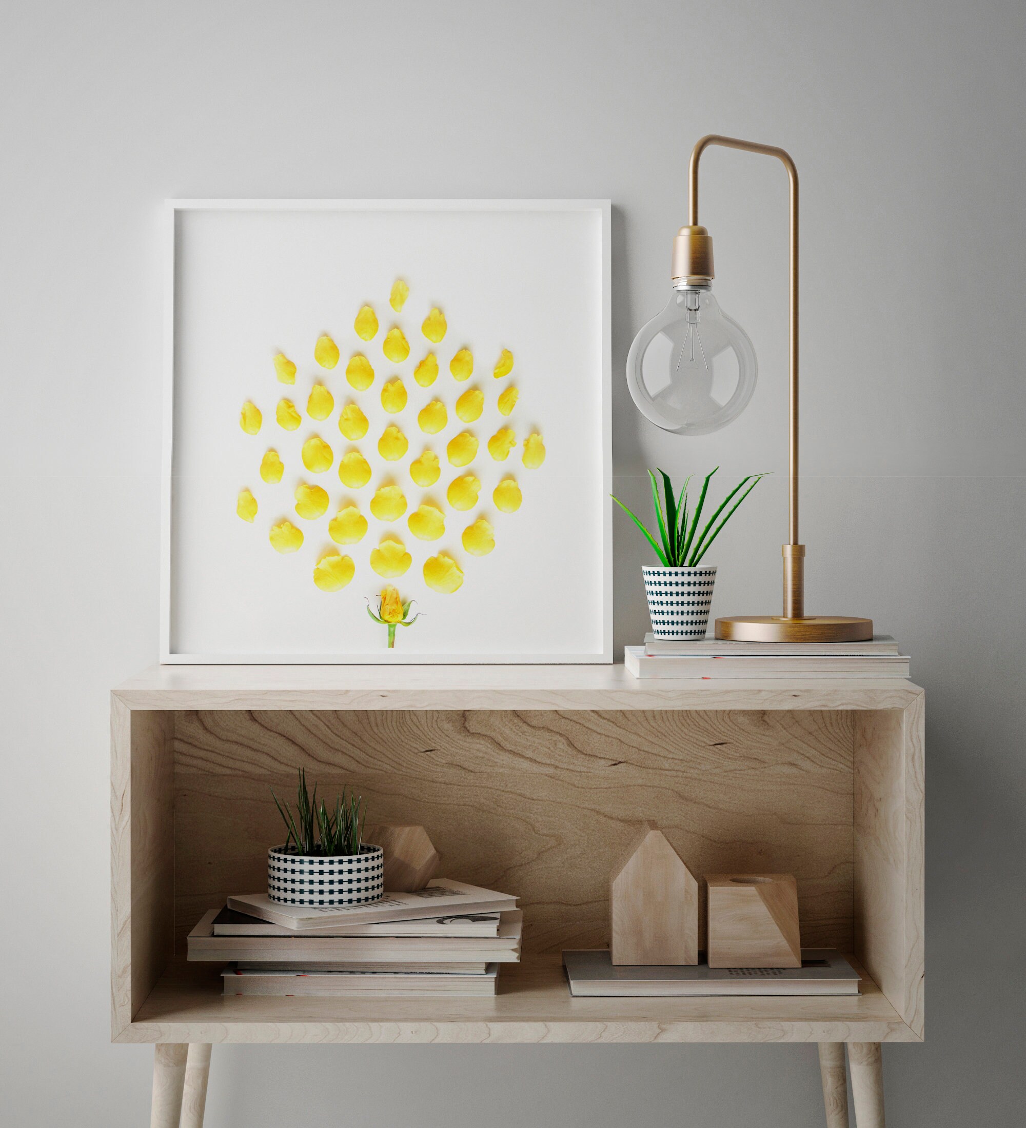Yellow Wall Art Bathroom Decor Yellow Bathroom Decor - Etsy