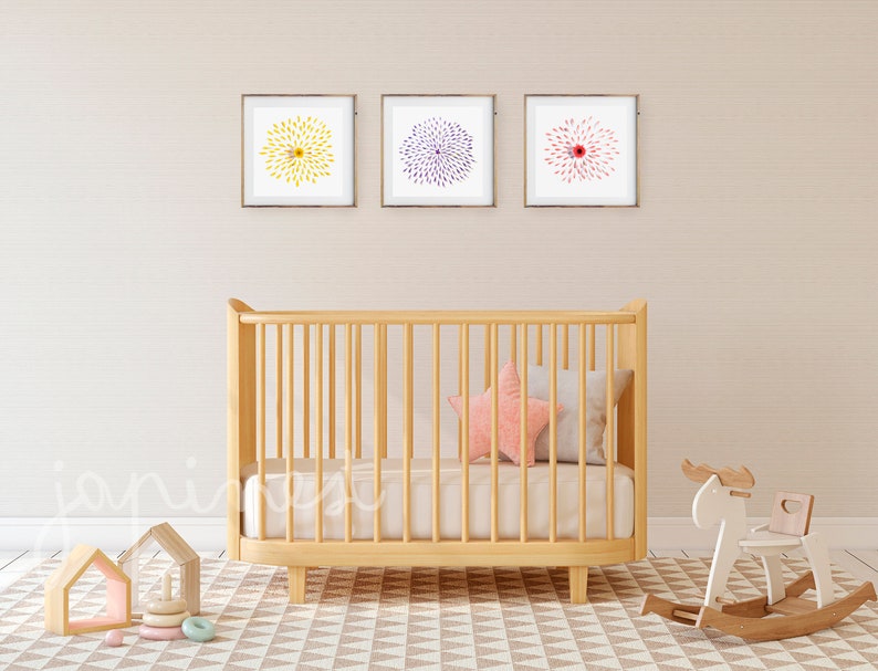 Yellow wall art sunflower print bathroom wall decor | Etsy