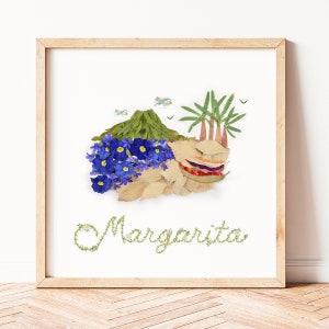 Margarita, Venezuela Art, isla de Margarita, Venezuela gift, Venezuela decor, Venezuela print