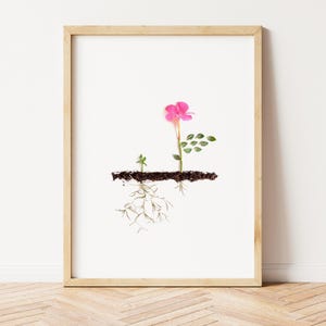 Growth Mindset Poster Mental health prints Psychology Printable wall art Therapy Office Decor school counselor Illustration of plant growing