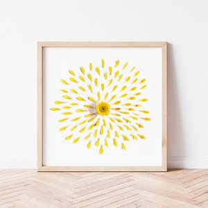 yellow wall art