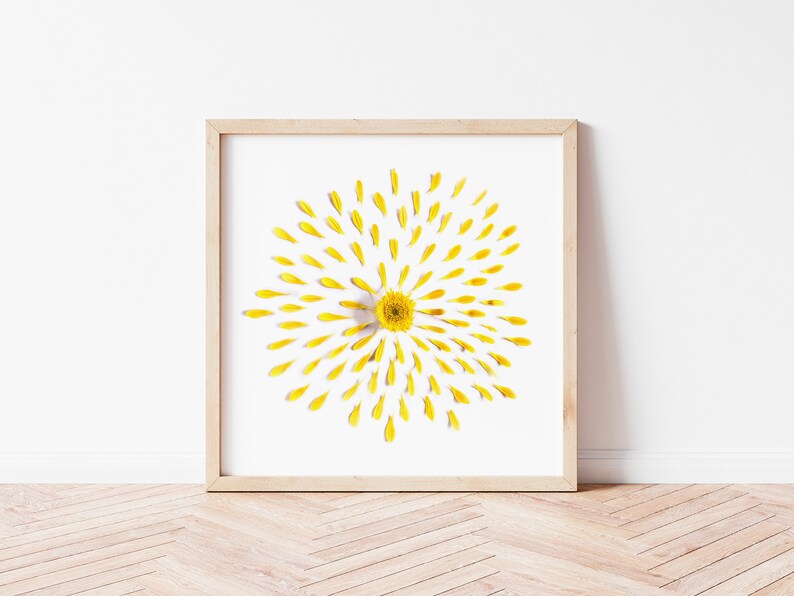 yellow wall art