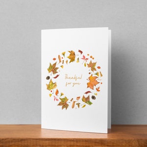 Thankful Printable Card for Fall Greetings, thanksgiving, and Gratitude Moments image 4