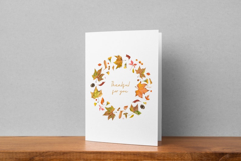 Thankful Printable Card for Fall Greetings, thanksgiving, and Gratitude Moments image 4