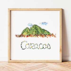 Caracas, Venezuela, Venezuela art, El AVILA, venezuelan poster, Avila home decor print