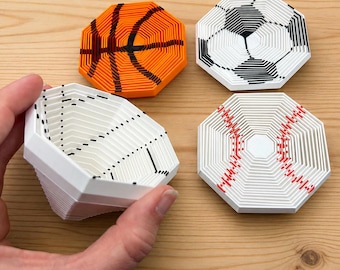 Sports Fidget Toy | Baseball Basketball Soccer Volleyball | Sensory Gift