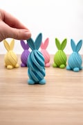 Pastel Bunny Passthrough 2 Piece Fidget – 3D Printed Sensory Easter Toy