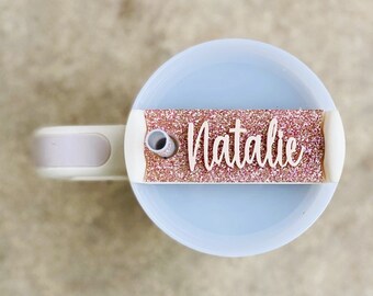 Stanley Tumbler Tags and Stanley Dupe Tags Tutorial! Glitter Tags