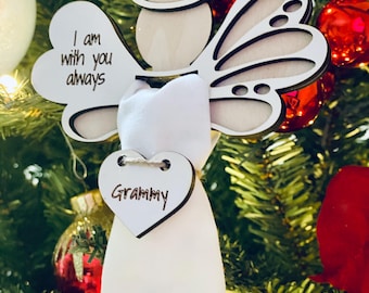 Memorial Angel Ornament DIY Kit: Remembrance Fabric Heirloom Keepsake.