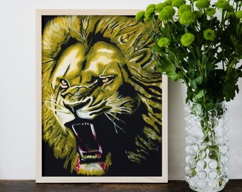 Lion Art 8" x 10" Art Print