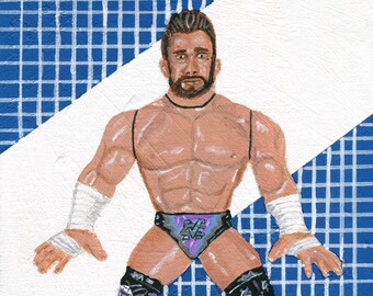 Matt Cardona Retro Toy Painting 8" x 10" Art print