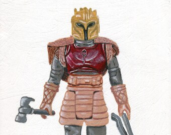 The Armorer Kenner Toy Art 8" x 10" Art Print star wars, Mandalorian