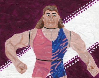 Scott Steiner Hasbro Painting 8" x 10" Art print, wwe, wcw, wwf