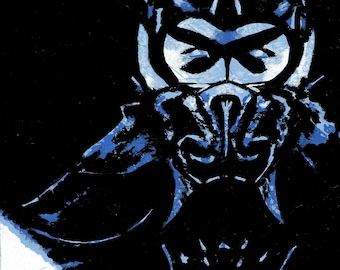 Mortal Kombat Sub-Zero Art Print 8" x 10"