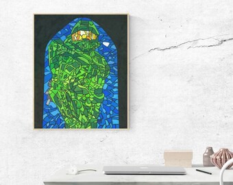 Master Chief Halo Art Print 8" x 10"