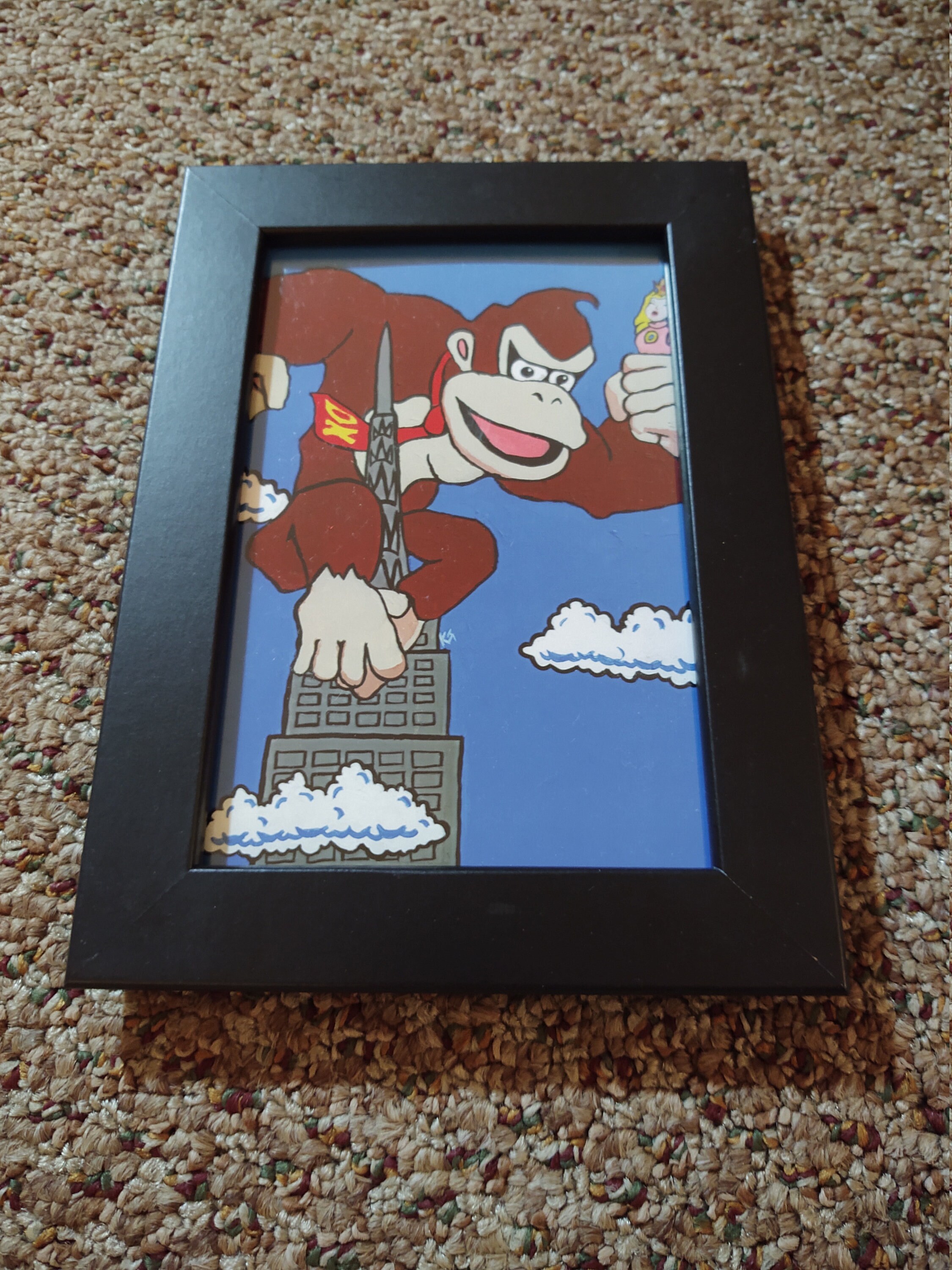 King Donkey Kong Art Print 4 x 6 Framed 8 x Etsy