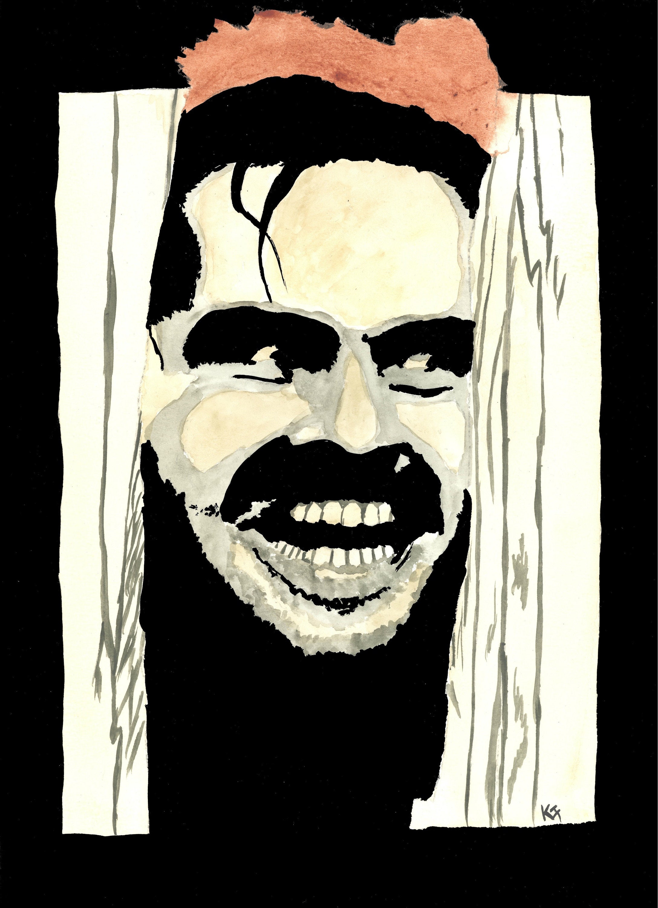 The Shining Jack Torrance Art 8 x 10 Photo Print Etsy.de