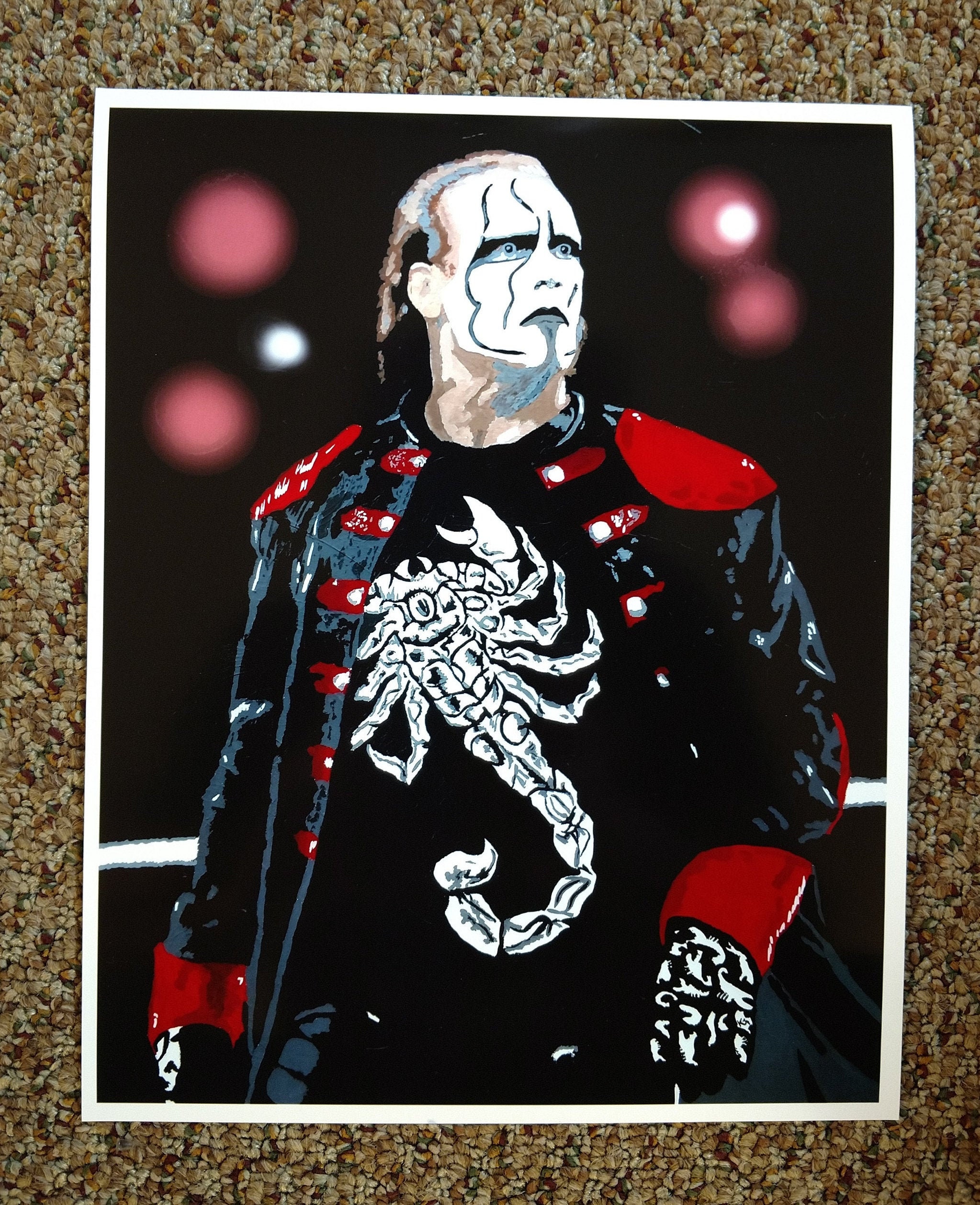 ⚪︎希少WCW WWE スティングポスター Sting Poster WCW AEW WWF WWE Japanese Wrestling Magazine