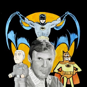 Adam West watercolor painting 8&quot; x 10&quot; Art Print