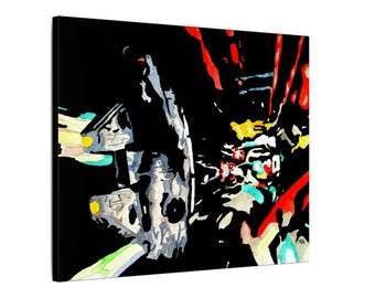 Millennium Falcon Death Star Run Canvas, Sci-Fi Geek Art