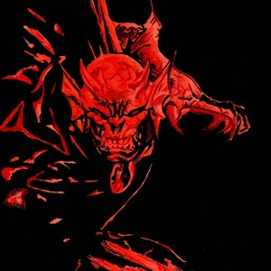 DC Comics Demon Etrigan Print 8" x 10" Art Print, Fine art Giclee Print, Jack Kirby