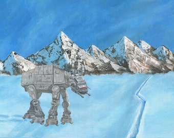 Star Wars "Sad Walker" Painting 8" x 10" Art Print