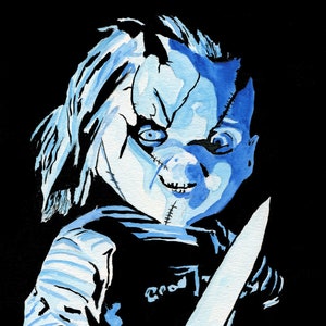 Child&#39;s Play Chucky Art Print 8&quot; x 10&quot;