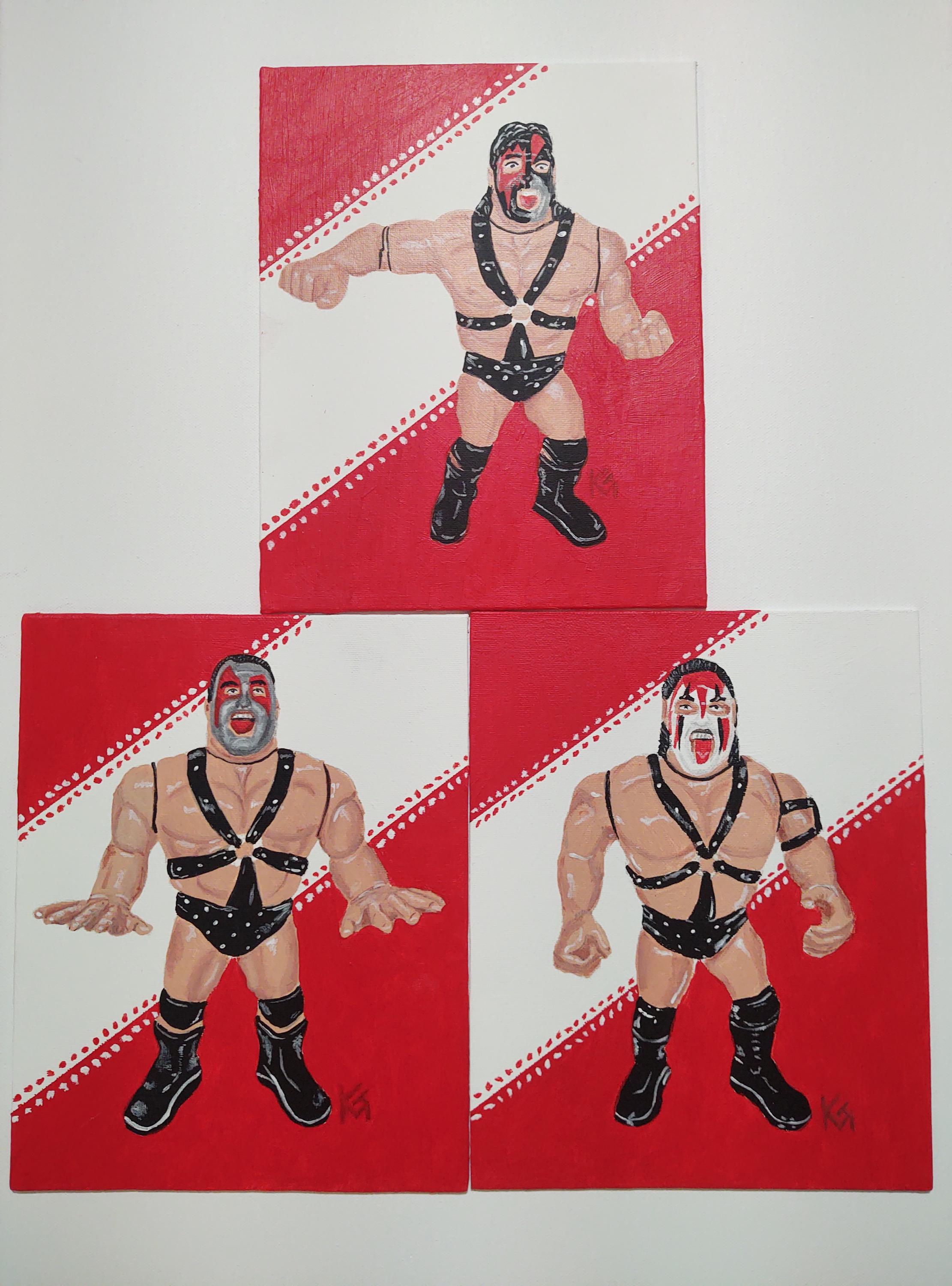ザ・デモリッション　アックス&スマッシュ&クラッシュ　ハズブロ WWF RARE WWF Hasbro Demolition Smash & Crush Wrestling Action