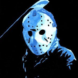 Friday The 13th Jason Voorhees Art Print 8&quot; x 10&quot;