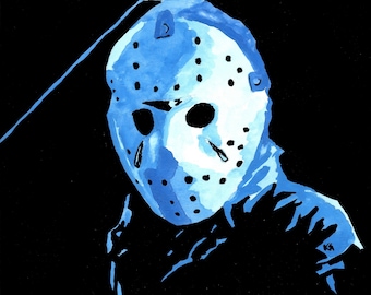 Friday The 13th Jason Voorhees Art Print 8" x 10" Photo Print