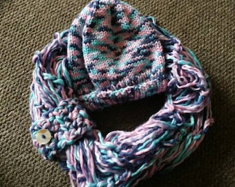 Chunky Set Hat and Scarf, Chunky Scarf, Chunky Hat, Chunky Knits ...