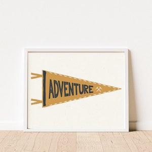Printable Adventure Nursery Print Camp Art Print Woodland | Etsy