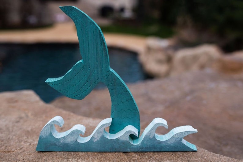 Wood Mermaid Decor Girls Bedroom Decor Ocean Nursery Decor Nautical Home Decor Beach House Decor Mermaid Tail Decor Baby Girl Nursery