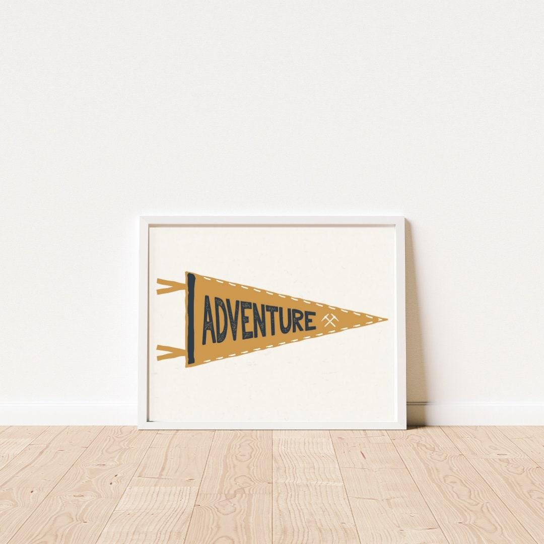 Printable Adventure Nursery Print, Camp Art Print, Woodland Nursery ...