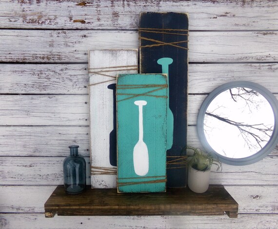 Wooden Oar Signs Outdoor Patio Decor Nautical Home Decor Etsy