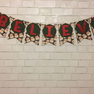BELIEVE Christmas Banner