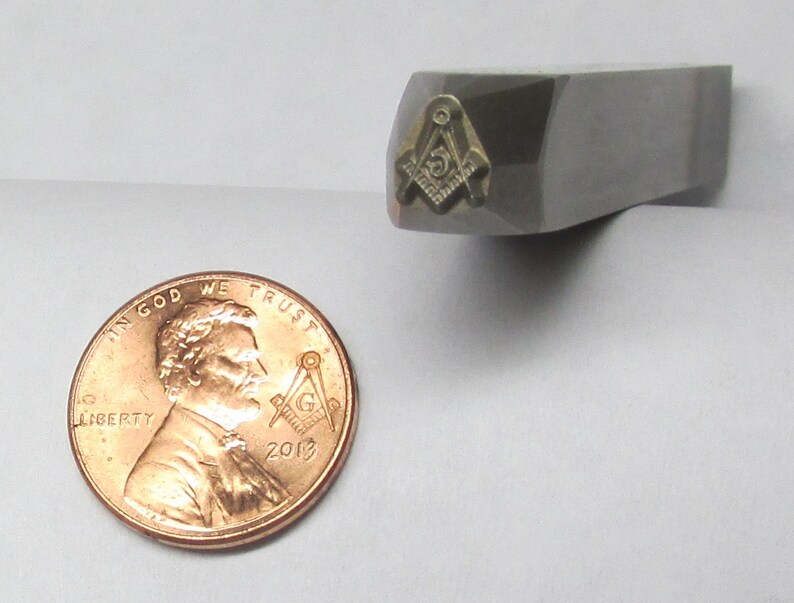 Masonic Penny Punch Stamping Tool 6mm Masonic Compass & Square Etsy