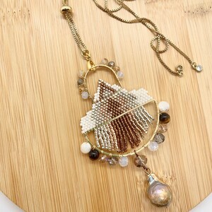 Beaded Pendant Necklace-Esme