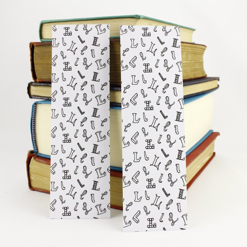 L letter x 2 bookmarks to print and colour double sided ...